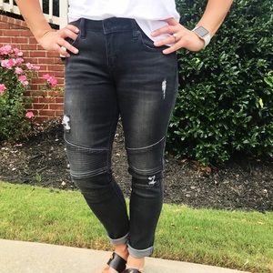 KanCan moto jeans- gray, size 27